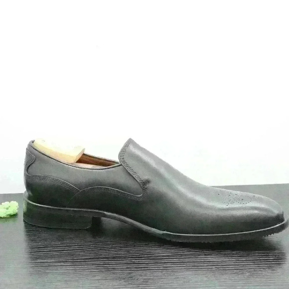 Olivier Sweeney Percotto Men\'s Black Calf Leather Slip On Loafers Shoes Size 8 main image 6